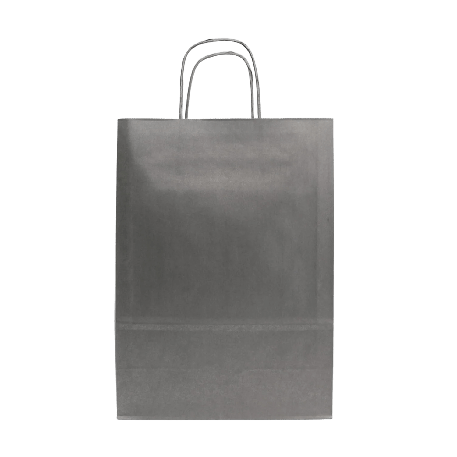 Papirnate vrećice s pletenom ručkom – SREBRENA - 220x100x310mm